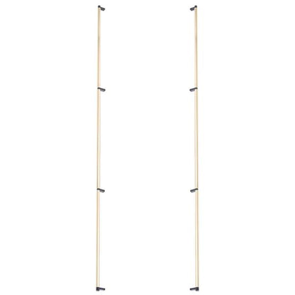 Emtek - Glass Shower Door Back to Back, Select Appliance Pull 54 Inch C-C, Rectangular Stem, Smooth Bar