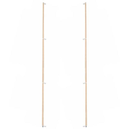 Emtek - Glass Shower Door Back to Back, Select Appliance Pull 54 Inch C-C, Rectangular Stem, Knurled Bar