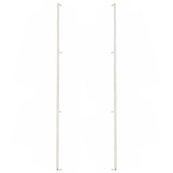 Emtek - Back to Back, Select Appliance Pull 54 Inch C-C, Rectangular Stem, Knurled Bar