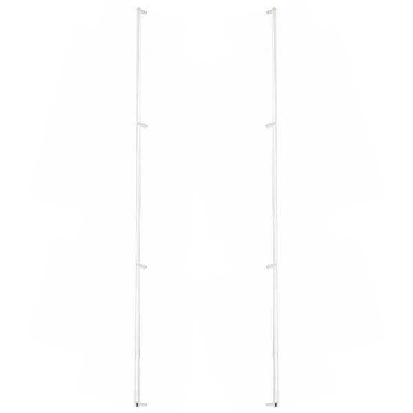 Emtek - Back to Back, Select Appliance Pull 54 Inch C-C, Rectangular Stem, Knurled Bar