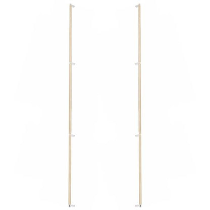 Emtek - Glass Shower Door Back to Back, Select Appliance Pull 54 Inch C-C, Rectangular Stem, Knurled Bar
