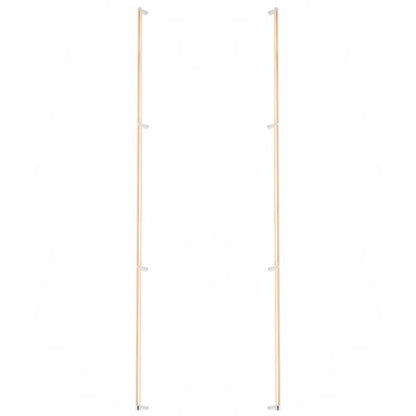 Emtek - Back to Back, Select Appliance Pull 54 Inch C-C, Rectangular Stem, Smooth Bar