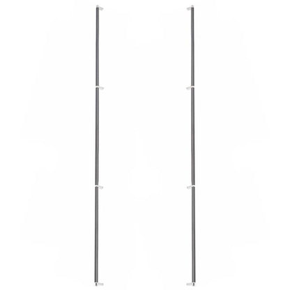 Emtek - Glass Shower Door Back to Back, Select Appliance Pull 54 Inch C-C, Rectangular Stem, Smooth Bar