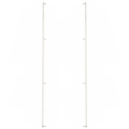 Emtek - Glass Shower Door Back to Back, Select Appliance Pull 54 Inch C-C, Rectangular Stem, Smooth Bar