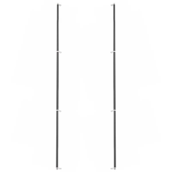 Emtek - Back to Back, Select Appliance Pull 54 Inch C-C, Rectangular Stem, Smooth Bar