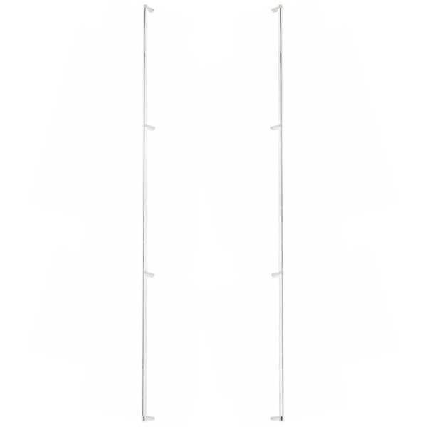 Emtek - Back to Back, Select Appliance Pull 54 Inch C-C, Rectangular Stem, Smooth Bar