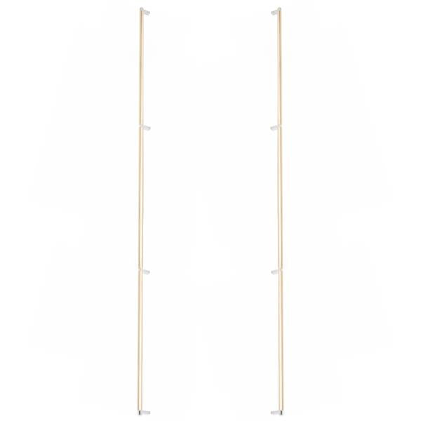Emtek - Back to Back, Select Appliance Pull 54 Inch C-C, Rectangular Stem, Smooth Bar