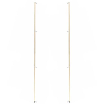 Emtek - Glass Shower Door Back to Back, Select Appliance Pull 54 Inch C-C, Rectangular Stem, Smooth Bar
