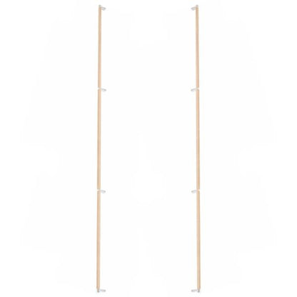 Emtek - Glass Shower Door Back to Back, Select Appliance Pull 54 Inch C-C, Rectangular Stem, Knurled Bar