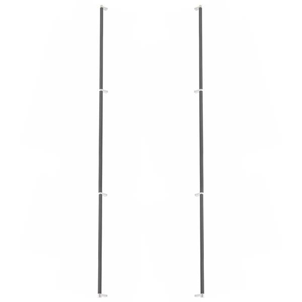 Emtek - Back to Back, Select Appliance Pull 54 Inch C-C, Rectangular Stem, Knurled Bar