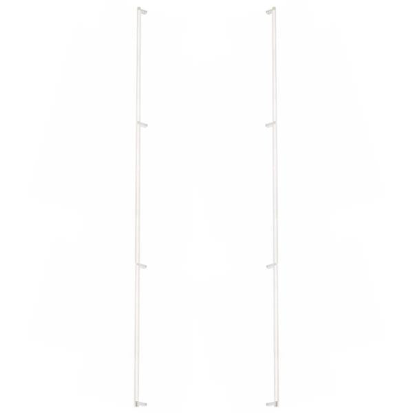 Emtek - Back to Back, Select Appliance Pull 54 Inch C-C, Rectangular Stem, Knurled Bar