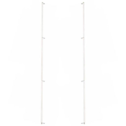 Emtek - Glass Shower Door Back to Back, Select Appliance Pull 54 Inch C-C, Rectangular Stem, Knurled Bar