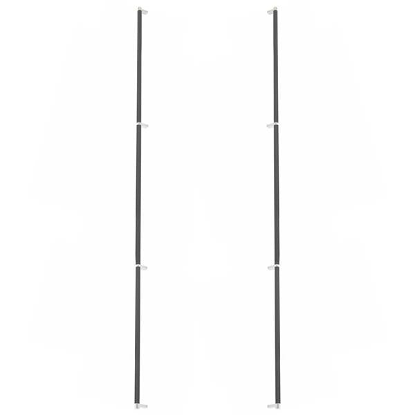 Emtek - Glass Shower Door Back to Back, Select Appliance Pull 54 Inch C-C, Rectangular Stem, Knurled Bar