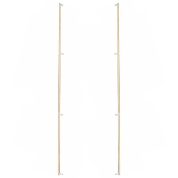 Emtek - Back to Back, Select Appliance Pull 54 Inch C-C, Rectangular Stem, Knurled Bar