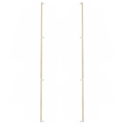 Emtek - Back to Back, Select Appliance Pull 54 Inch C-C, Rectangular Stem, Knurled Bar