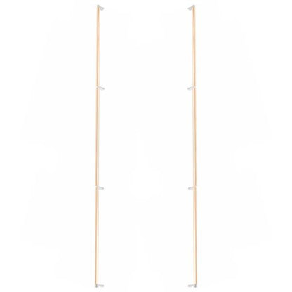 Emtek - Glass Shower Door Back to Back, Select Appliance Pull 54 Inch C-C, Rectangular Stem, Smooth Bar