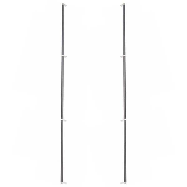 Emtek - Back to Back, Select Appliance Pull 54 Inch C-C, Rectangular Stem, Smooth Bar