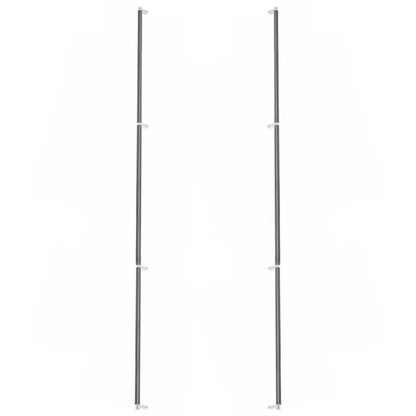 Emtek - Glass Shower Door Back to Back, Select Appliance Pull 54 Inch C-C, Rectangular Stem, Smooth Bar