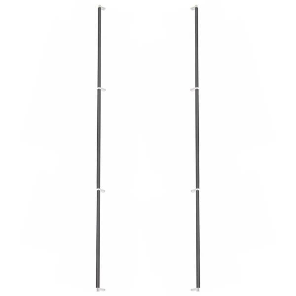 Emtek - Glass Shower Door Back to Back, Select Appliance Pull 54 Inch C-C, Rectangular Stem, Smooth Bar