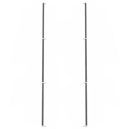 Emtek - Glass Shower Door Back to Back, Select Appliance Pull 54 Inch C-C, Rectangular Stem, Smooth Bar