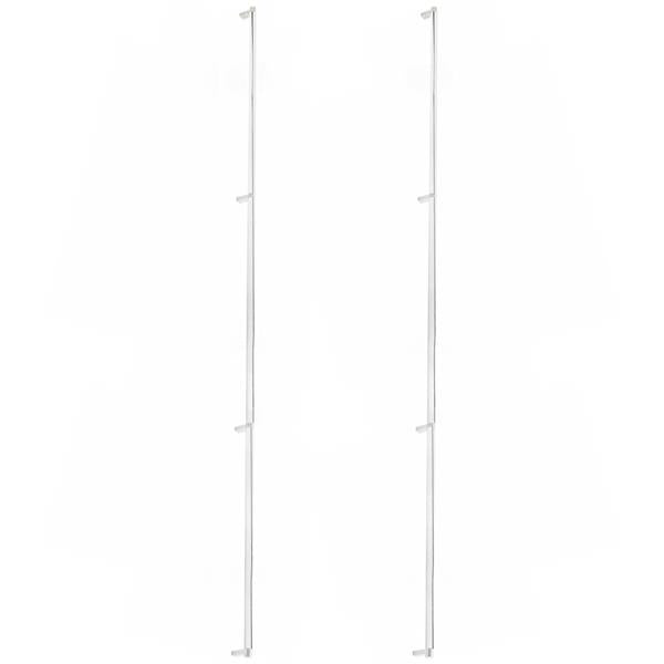 Emtek - Glass Shower Door Back to Back, Select Appliance Pull 54 Inch C-C, Rectangular Stem, Smooth Bar