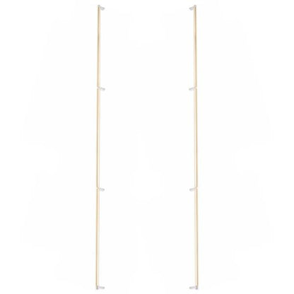 Emtek - Glass Shower Door Back to Back, Select Appliance Pull 54 Inch C-C, Rectangular Stem, Smooth Bar