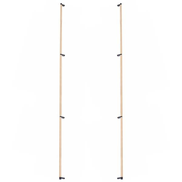 Emtek - Back to Back, Select Appliance Pull 54 Inch C-C, Rectangular Stem, Knurled Bar