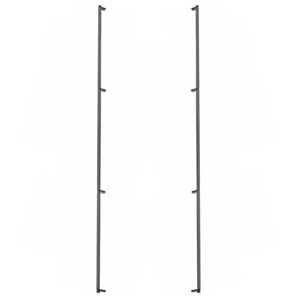 Emtek - Glass Shower Door Back to Back, Select Appliance Pull 54 Inch C-C, Rectangular Stem, Knurled Bar