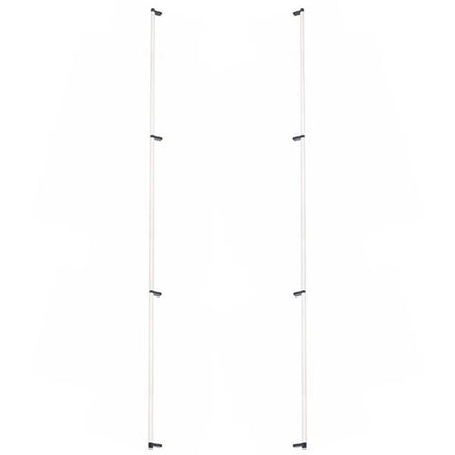 Emtek - Glass Shower Door Back to Back, Select Appliance Pull 54 Inch C-C, Rectangular Stem, Knurled Bar