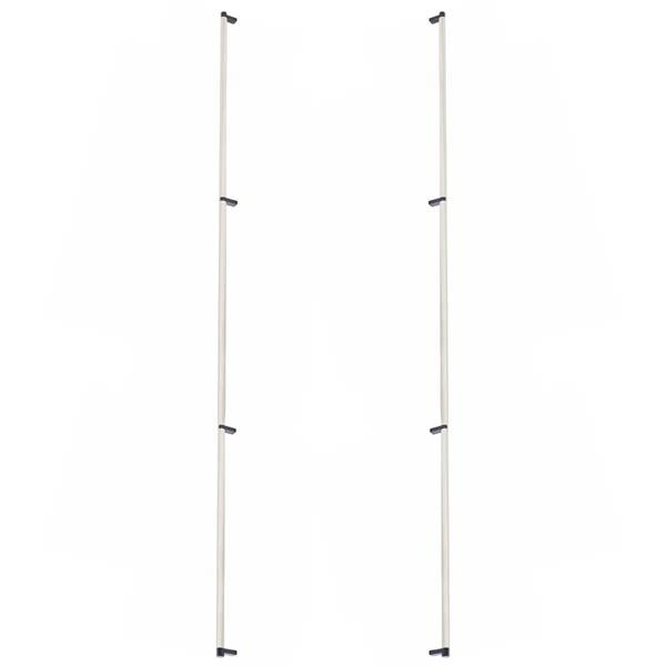 Emtek - Glass Shower Door Back to Back, Select Appliance Pull 54 Inch C-C, Rectangular Stem, Knurled Bar