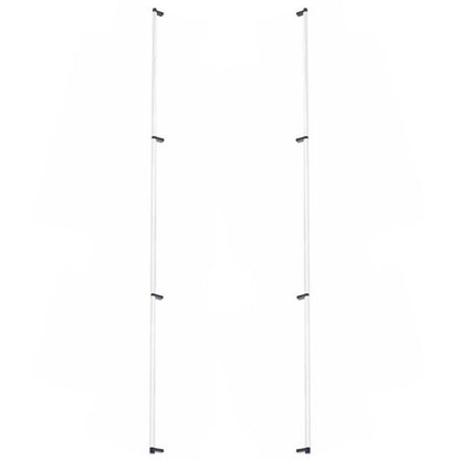 Emtek - Glass Shower Door Back to Back, Select Appliance Pull 54 Inch C-C, Rectangular Stem, Knurled Bar