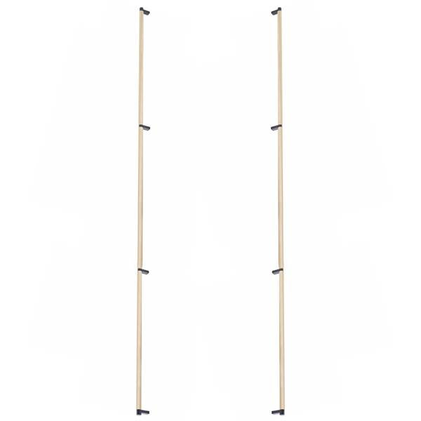Emtek - Glass Shower Door Back to Back, Select Appliance Pull 54 Inch C-C, Rectangular Stem, Knurled Bar