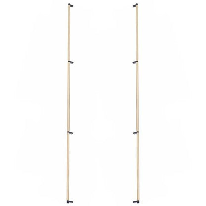 Emtek - Glass Shower Door Back to Back, Select Appliance Pull 54 Inch C-C, Rectangular Stem, Knurled Bar