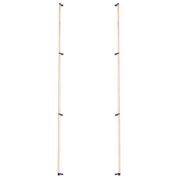Emtek - Back to Back, Select Appliance Pull 54 Inch C-C, Rectangular Stem, Smooth Bar