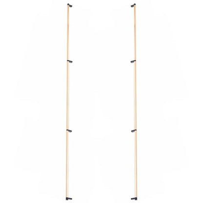 Emtek - Glass Shower Door Back to Back, Select Appliance Pull 54 Inch C-C, Rectangular Stem, Smooth Bar