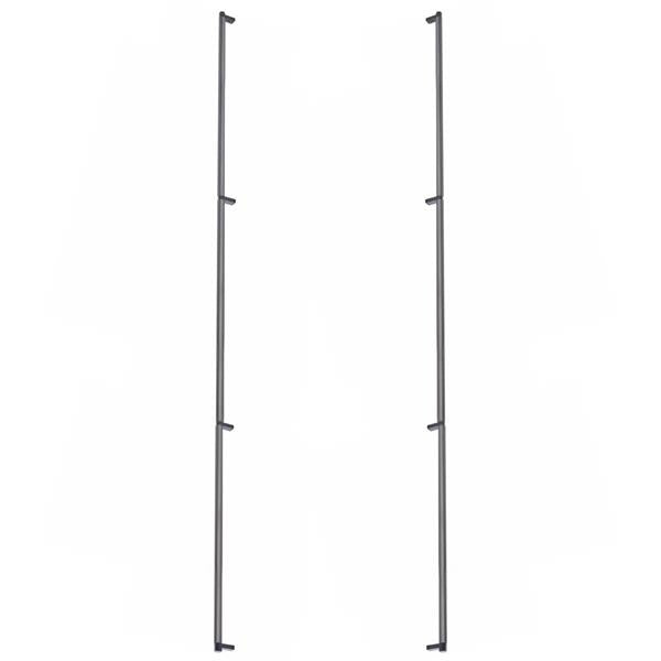 Emtek - Glass Shower Door Back to Back, Select Appliance Pull 54 Inch C-C, Rectangular Stem, Smooth Bar