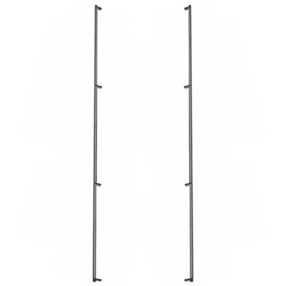 Emtek - Glass Shower Door Back to Back, Select Appliance Pull 54 Inch C-C, Rectangular Stem, Smooth Bar