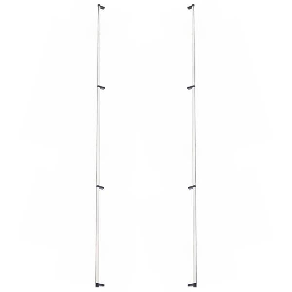 Emtek - Glass Shower Door Back to Back, Select Appliance Pull 54 Inch C-C, Rectangular Stem, Smooth Bar
