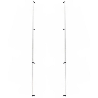 Emtek - Glass Shower Door Back to Back, Select Appliance Pull 54 Inch C-C, Rectangular Stem, Smooth Bar
