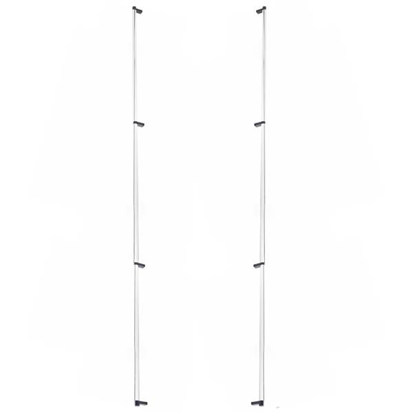 Emtek - Back to Back, Select Appliance Pull 54 Inch C-C, Rectangular Stem, Smooth Bar