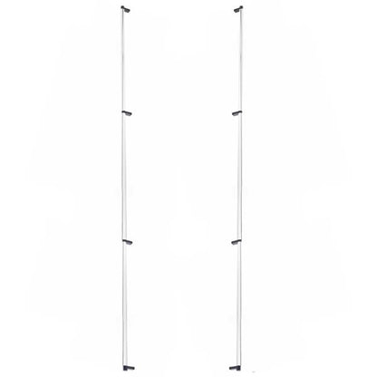 Emtek - Glass Shower Door Back to Back, Select Appliance Pull 54 Inch C-C, Rectangular Stem, Smooth Bar