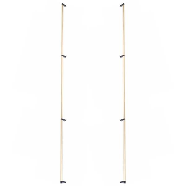 Emtek - Glass Shower Door Back to Back, Select Appliance Pull 54 Inch C-C, Rectangular Stem, Smooth Bar
