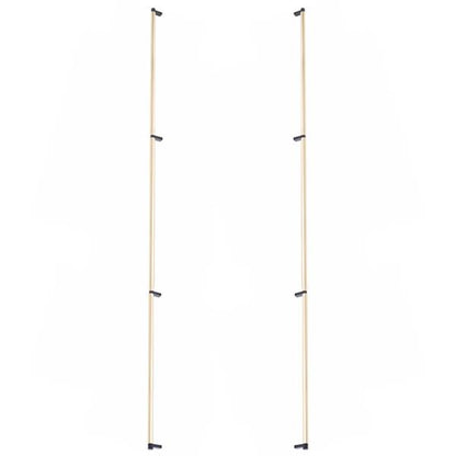 Emtek - Glass Shower Door Back to Back, Select Appliance Pull 54 Inch C-C, Rectangular Stem, Smooth Bar