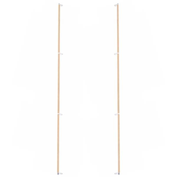 Emtek - Glass Shower Door Back to Back, Select Appliance Pull 54 Inch C-C, Rectangular Stem, Knurled Bar