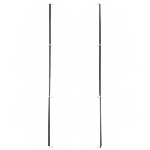 Emtek - Glass Shower Door Back to Back, Select Appliance Pull 54 Inch C-C, Rectangular Stem, Knurled Bar