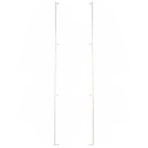 Emtek - Back to Back, Select Appliance Pull 54 Inch C-C, Rectangular Stem, Knurled Bar