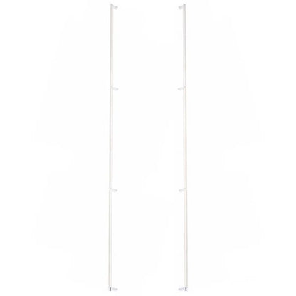 Emtek - Glass Shower Door Back to Back, Select Appliance Pull 54 Inch C-C, Rectangular Stem, Knurled Bar