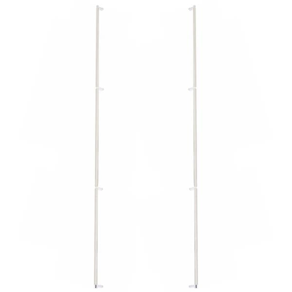 Emtek - Glass Shower Door Back to Back, Select Appliance Pull 54 Inch C-C, Rectangular Stem, Knurled Bar
