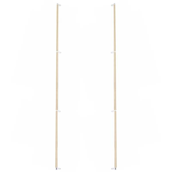 Emtek - Back to Back, Select Appliance Pull 54 Inch C-C, Rectangular Stem, Knurled Bar