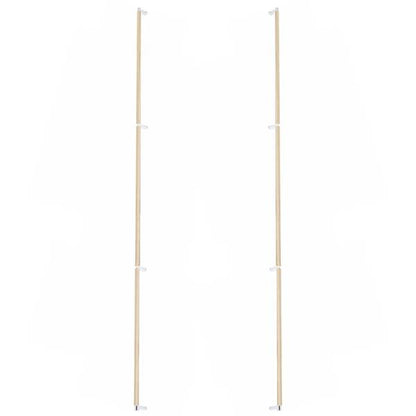 Emtek - Back to Back, Select Appliance Pull 54 Inch C-C, Rectangular Stem, Knurled Bar